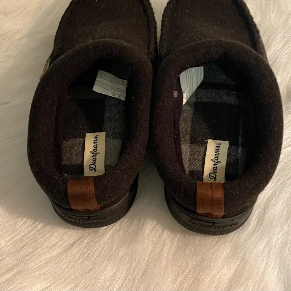 DearFoams Slippers Mens Size 7-8 Slip‎ On/Off